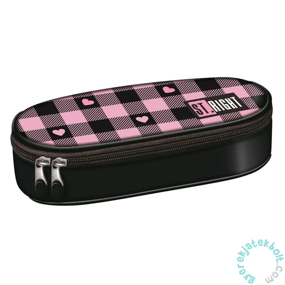 St.Right - Pink Checkered ovális tolltartó (680380)