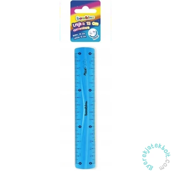 Bambino flexibilis vonalzó - 15 cm - Kék (04971B)