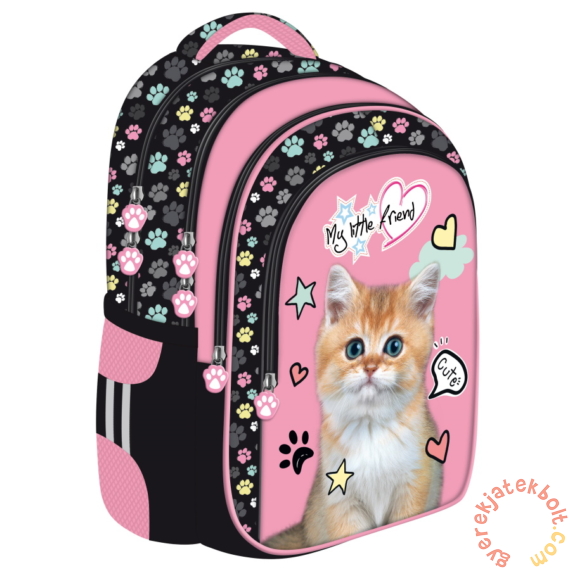 My little friend cicás ergonomikus iskolatáska, hátizsák - Pink Cat