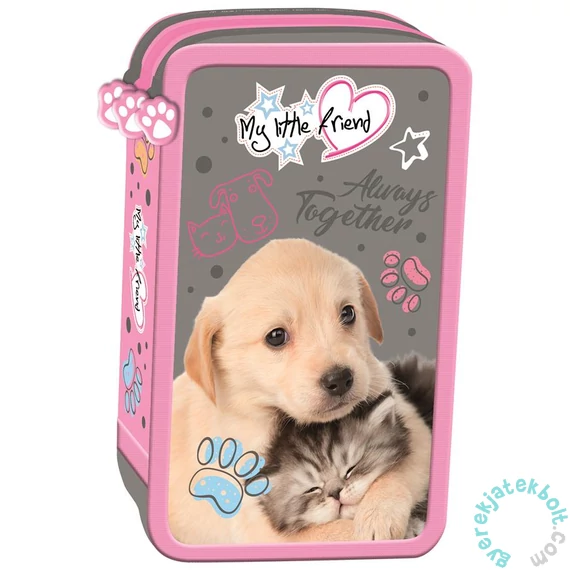 My little friend felszerelt 3 emeletes tolltartó - Cat & Dog