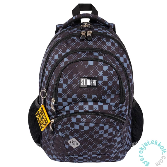 St. Right - Chessboard Crush ergonomikus iskolatáska, hátizsák - 4 rekeszes (666933)