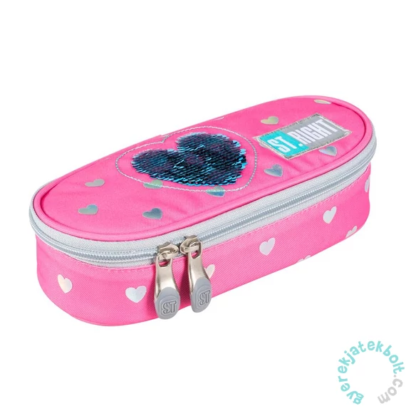 St.Right - Cicás-flitteres ovális tolltartó 