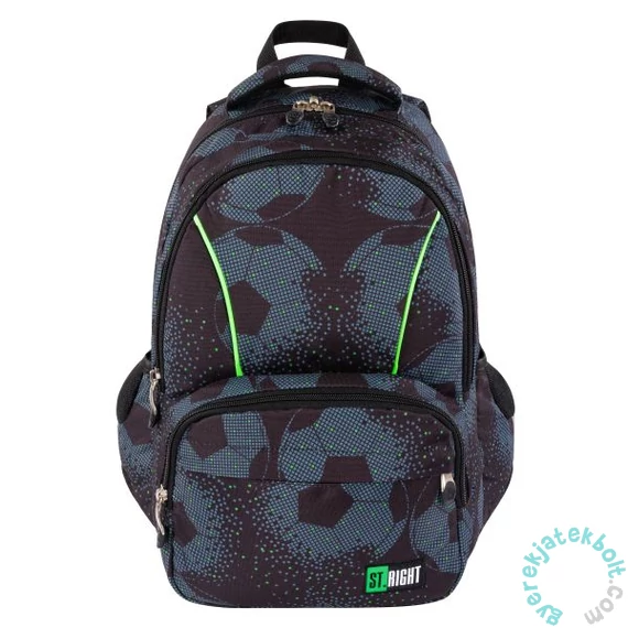 St. Right - Football ergonomikus iskolatáska, hátizsák - 2 rekeszes (674525)