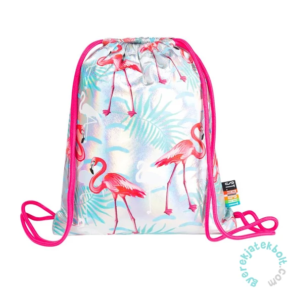 St.Right - Flamingós zsinóros hátizsák - Holografikus
