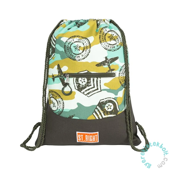 St.Right - Terepmintás zsinóros hátizsák -  Military