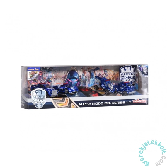 Majorette 5 db-os kisautó ajándékszett - Alpha Mods - Rendőrségi autók (2058503)