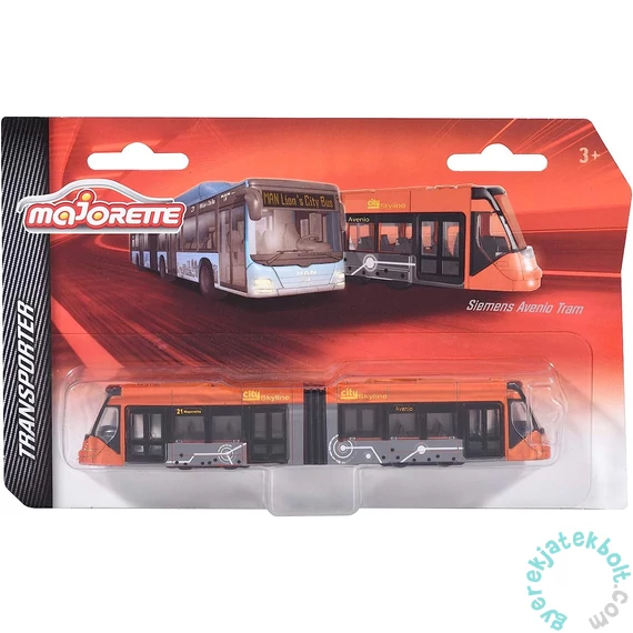 Majorette Siemens Avenio játék villamos - narancssárga