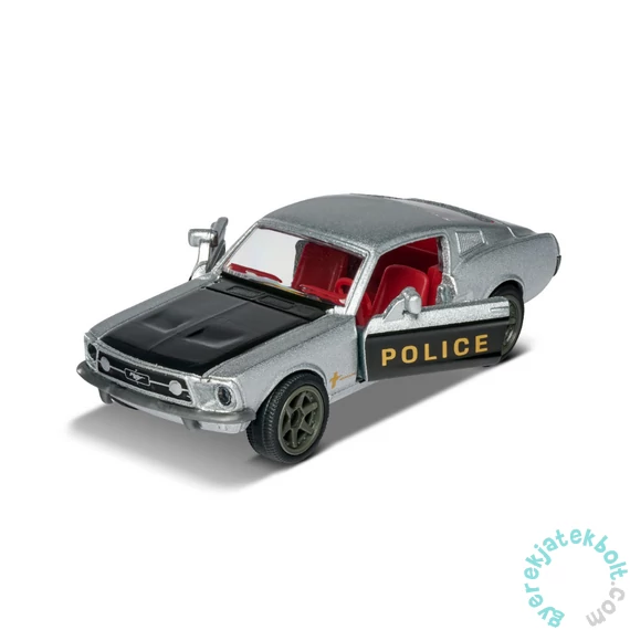 Majorette Vintage Deluxe fém autómodell tároló dobozzal - Ford Mustang - Police 