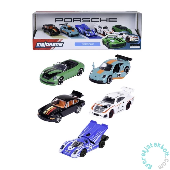 Majorette 5 db-os kisautó ajándékszett - Porsche (8502105002)