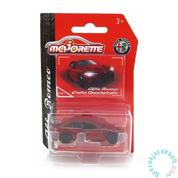 Majorette autómodell - Alfa Romeo Edition - Gulia Quadrifoglio - Piros (212053052SII)