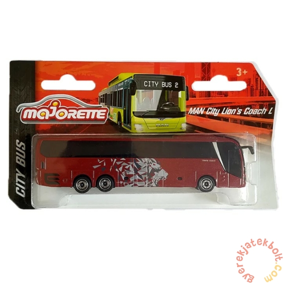 Majorette MAN Lions játék busz - Coach Lion - vörös (212053159)