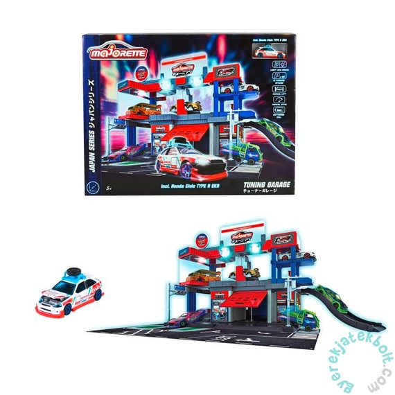 Majorette japán tuninggarázs játékszett járművel (212051033)