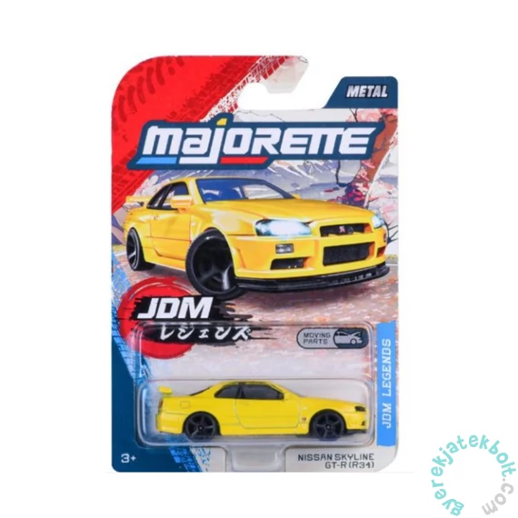 Majorette JDM Legends Prémium autómodell - Nissan Skyline GT-R (R34) (8502100000)