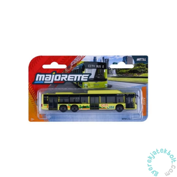Majorette MAN Lions játék busz - City C - sárga (8503002002)