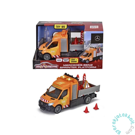 Majorette Mercedes Benz Sprinter platós kisteherautó (213742001)