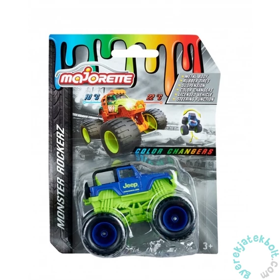 Majorette Monster Rockerz Színváltós autó - Jeep Wangler