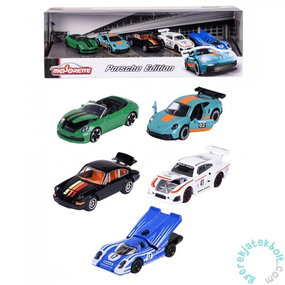Majorette 5 db-os kisautó ajándékszett - Porsche Motorsport