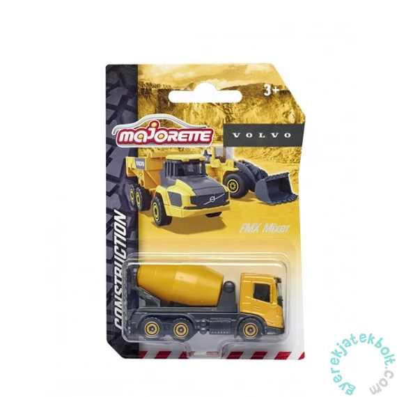 Majorette Volvo Construction munkagép - FMX Mixer betonkeverő