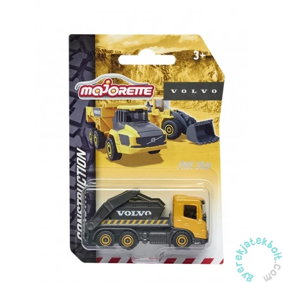 Majorette Volvo Construction munkagép - FMX Skip konténerszállító