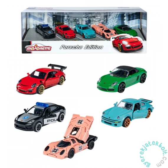 Majorette 5 db-os kisautó ajándékszett - Porsche