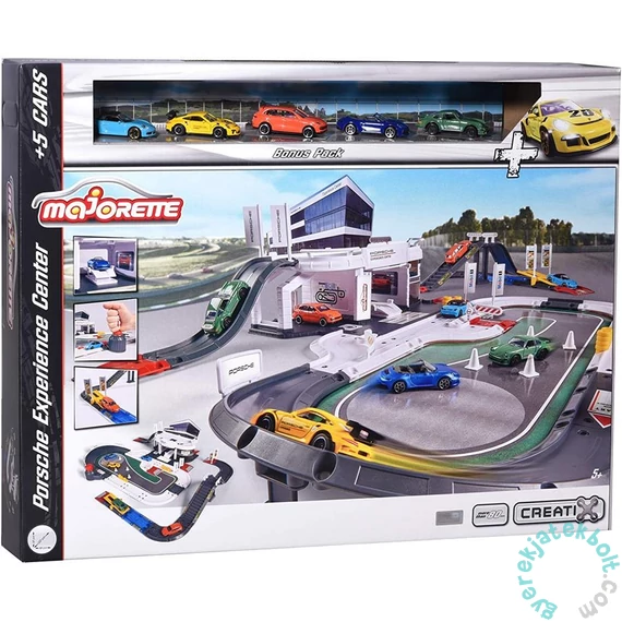 Majorette Creatix Porsche Élményközpont 5 db kisautóval