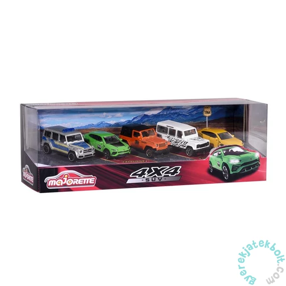 Majorette 5 db-os kisautó ajándékszett - 4x4 SUV