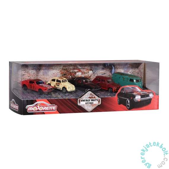 Majorette 5 db-os kisautó ajándékszett - Vintage rusty