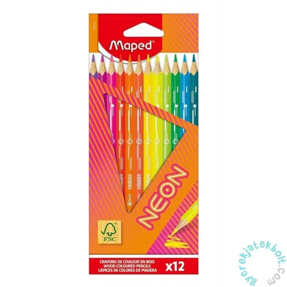 Maped színes ceruza készlet - Neon - 12 színű (IMA831802)