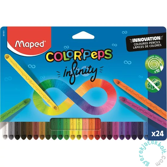 Maped Színes ceruza készlet, háromszögletű Color Peps 24 db-os (IMA861601)