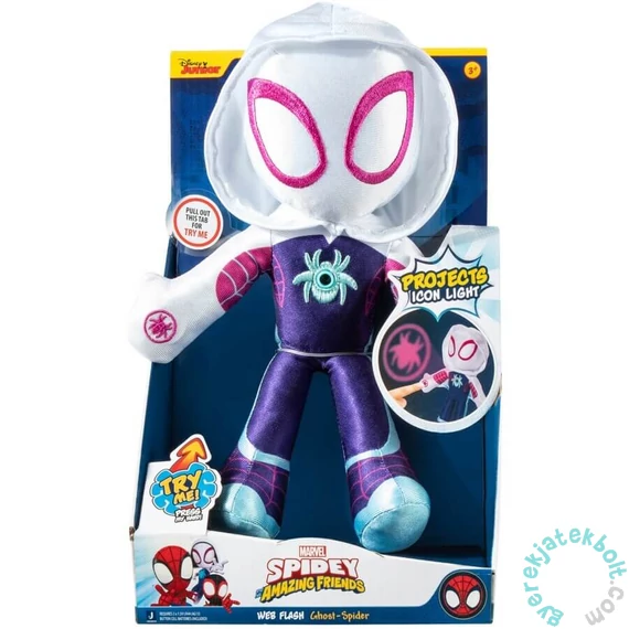 Marvel - Póki és csodálatos barátai plüss figura - Ghost Spider - Web Flash (SNF0128)