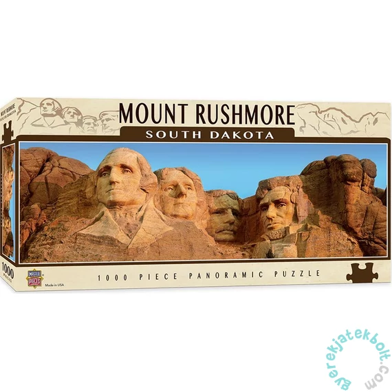 MasterPieces 1000 db-os Panoráma puzzle - Cityscape - Mount Rushmore - South Dakota (71583)