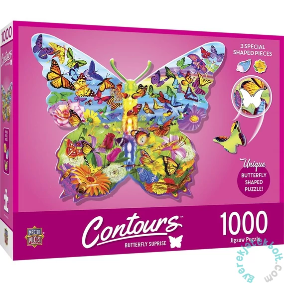 MasterPieces 1000 db-os puzzle - Contours - Butterfly (72051)
