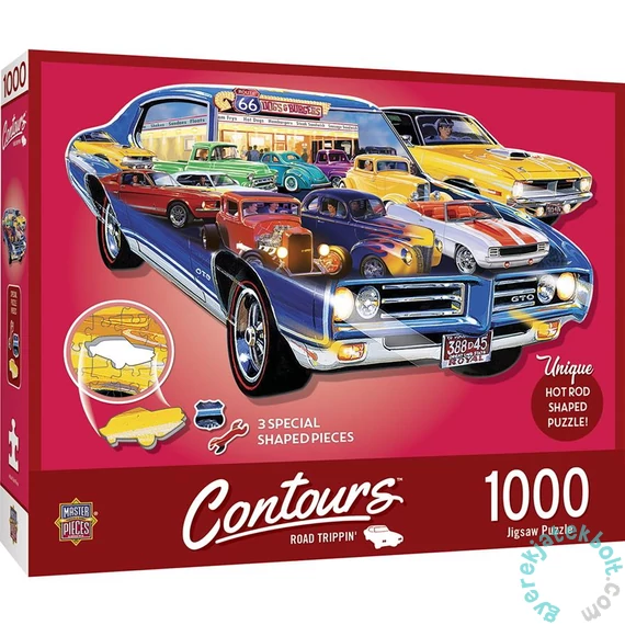 MasterPieces 1000 db-os puzzle - Contours - Hot Rod (71957)