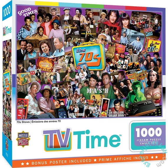 MasterPieces 1000 db-os puzzle - TV Time Collection - 70s Shows (72156)