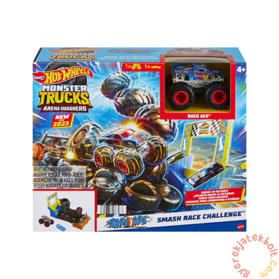 Hot Wheels Monster Trucks Live Aréna játékszett - Smash Race Challenge (HNB87-HNB89)