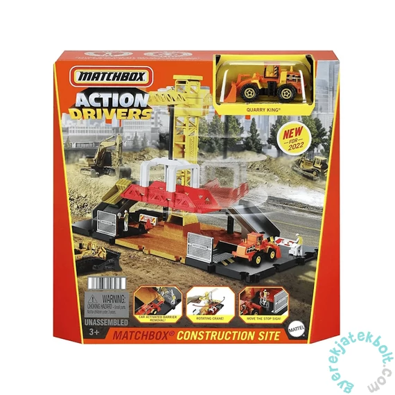 Mattel Matchbox Action Drivers - Építkezés játékszett (GVY82-HDL33)