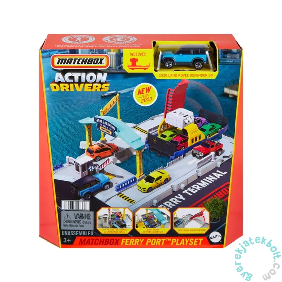 Mattel Matchbox Action Drivers - Kompkikötő játékszett (GVY82-HMH29)