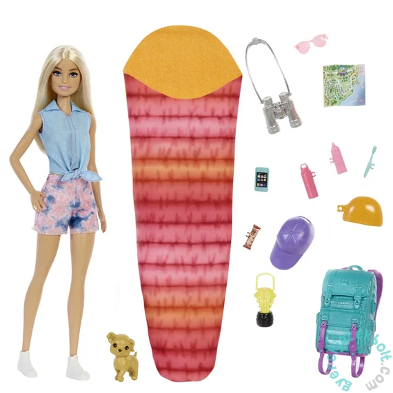 Barbie Kempingező Malibu baba játékszett (HDF73)