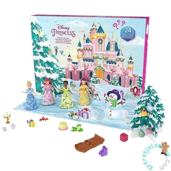 Mattel - Disney Princess Adventi kalendárium mini babákkal (HLX06)