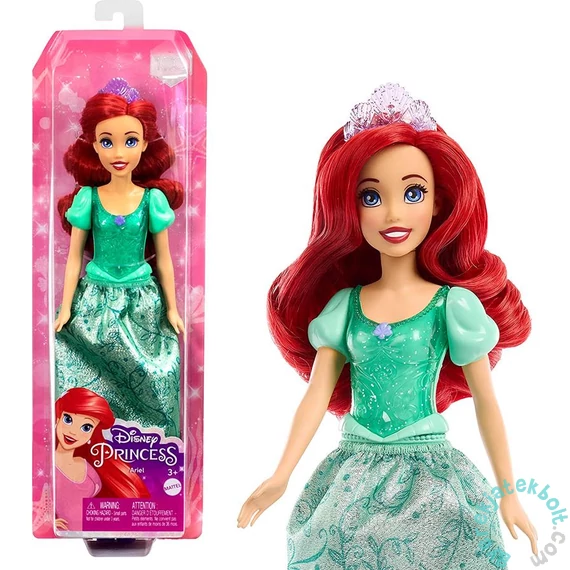 Disney Princess - Csillogó hercegnő baba - Ariel (HLW10)