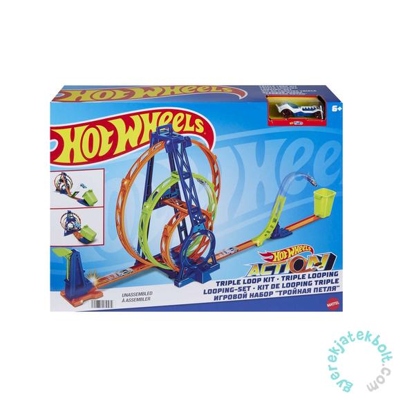 Hot Wheels Action - Tripla hurok pályaszett (HMX37)