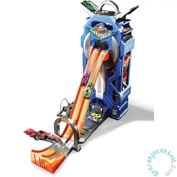 Hot Wheels City - Mega Garázs versenypályákkal játékszett (GWT34)