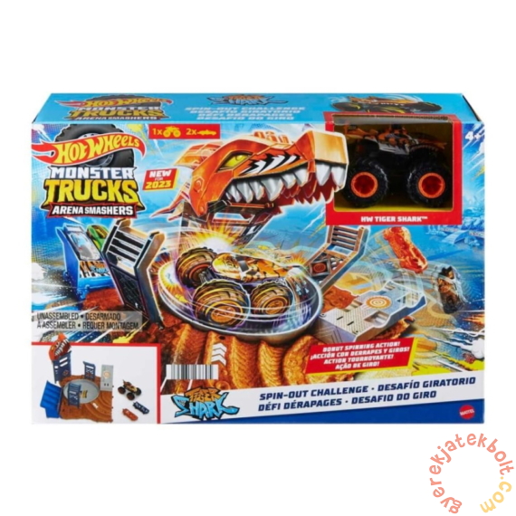 Hot Wheels Monster Trucks Live Aréna Középdöntő játékszett - Spin-Out Challenge (HNB92-HNB93)