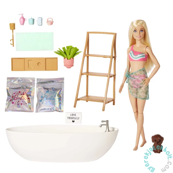 Mattel - Barbie Feltöltődés - Pezsgőfürdő játékszett (HKT92)