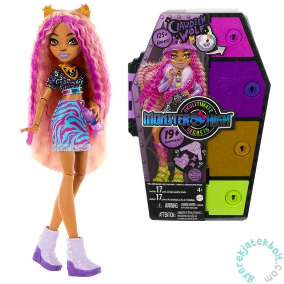 Monster High - Szörnyen jó barátok titkai, Rémköznapok baba - Clawdeen (HKY61)