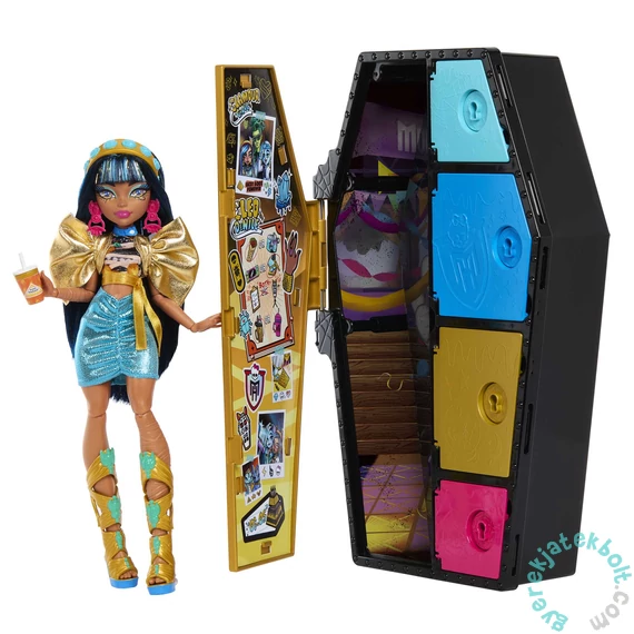 Monster High - Szörnyen jó barátok titkai, Rémköznapok baba - Cleo (HKY63)