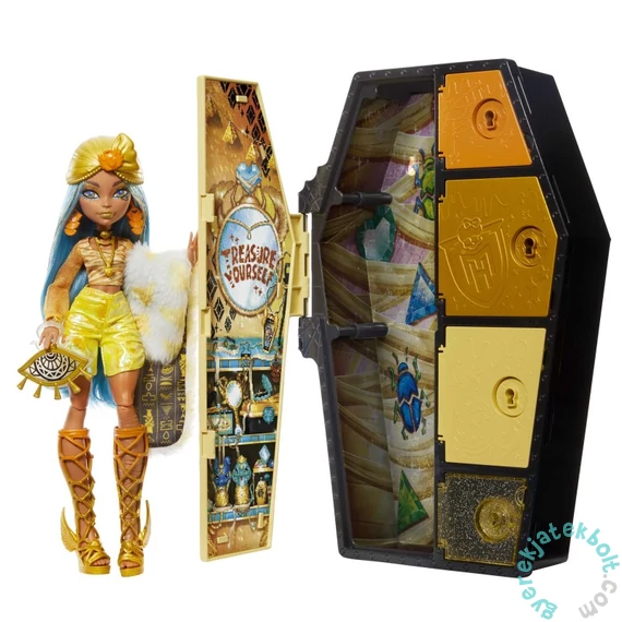 Monster High - Szörnyen jó barátok titkai, Rémbuli baba - Cleo (HNF76)