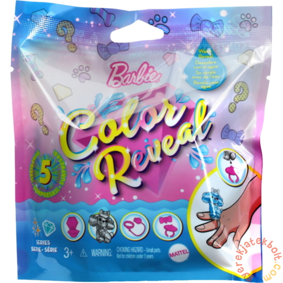 Barbie Color Reveal Kiskedvencek meglepetés csomag - Csillámvarázs (GTT10)