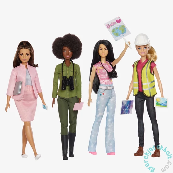 Barbie Együtt a Földért karrierbabák - 4 db-os szett (HCN25)