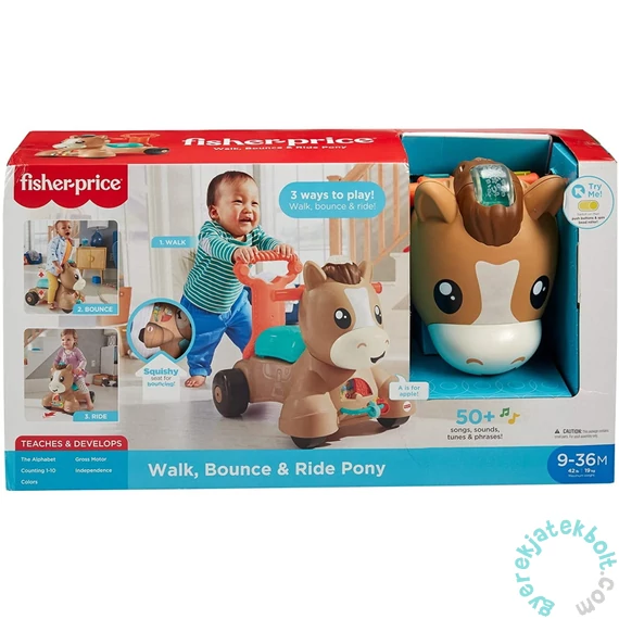 Fisher Price - 3 az 1-ben Hopp-hopp póni bébitaxi